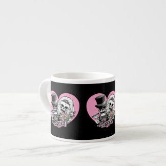 Just Married Skulls Espresso Cup