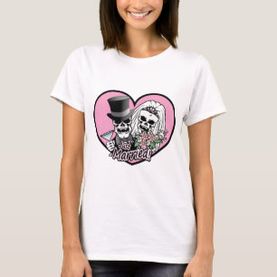 Just Married Skulls T-Shirt