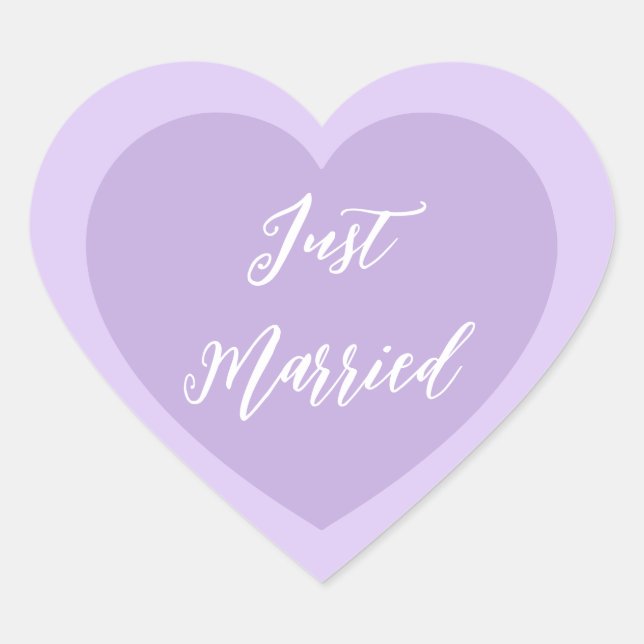 Just Married Sticker (Front)