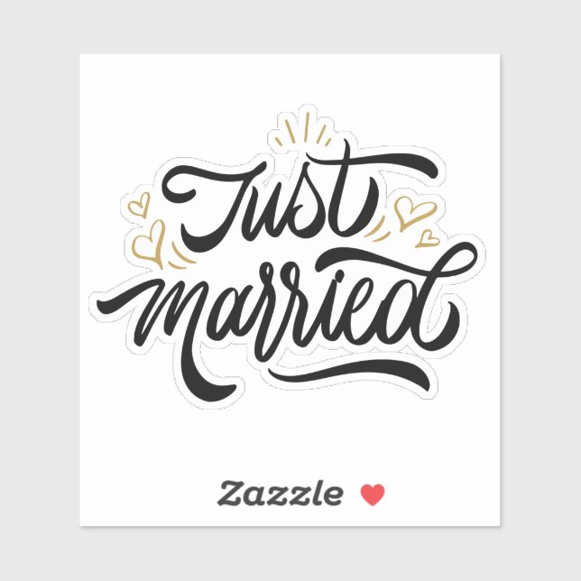 Just Married Sticker (Sheet)