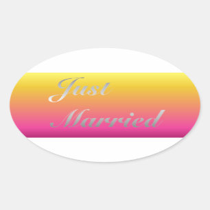 Just Married Sticker