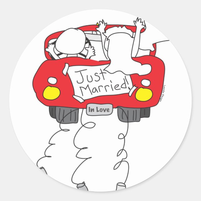 Just Married Stickers (Front)