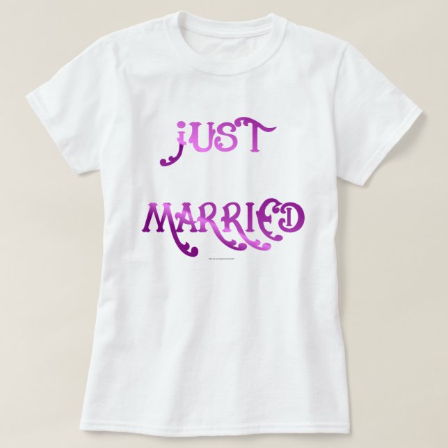 Just Married T-Shirt (Design Front)