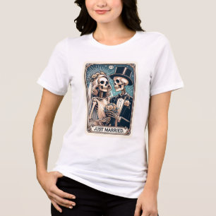 Just Married Tarot Card Tri-Blend Shirt
