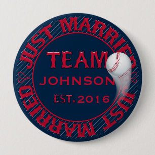 Just Married Team 01-CUSTOMIZED Button Pin