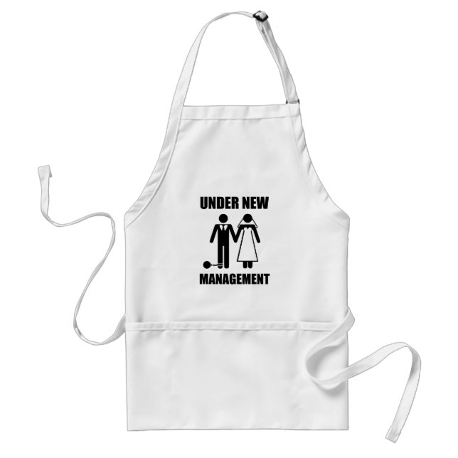 Just Married, Under New Management Standard Apron (Front)