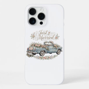 Just Married Vintage Car iPhone Case