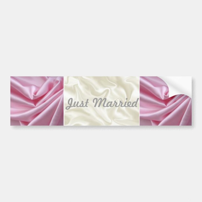 Just Married Wedding Bumper Sticker (Front)