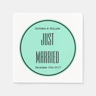 Just Married Wedding Napkins