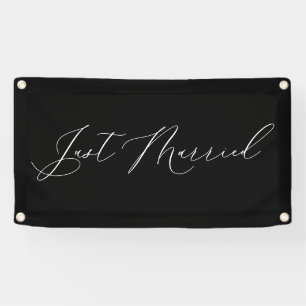 Just Married Wedding Send-off Car Banner Sign
