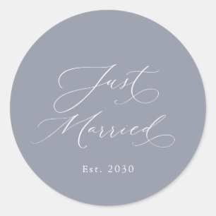 Just Married Wedding Sticker