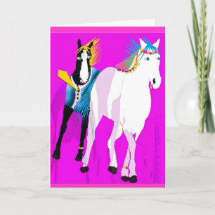 Just Married - Whimsical Horse Collection Announcement