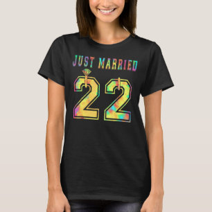 Just Married Wife Husband Matching 2022 Honeymoon T-Shirt