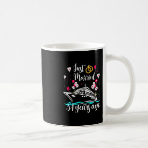 Just Married &#; Years Ago &#; th Anniversary Cru Coffee Mug