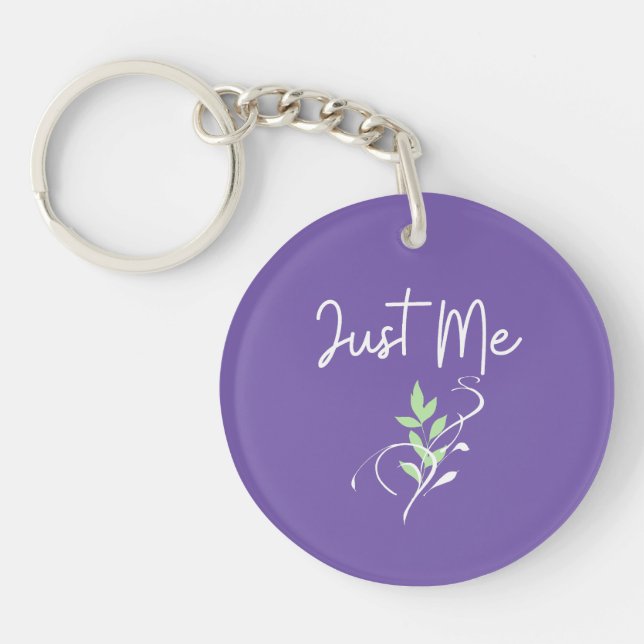 Just Me Acrylic Keychain (Front)