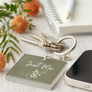 Just Me Acrylic Keychain