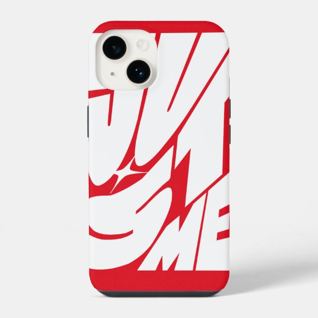 Just Me - Red iPhone case (Back)