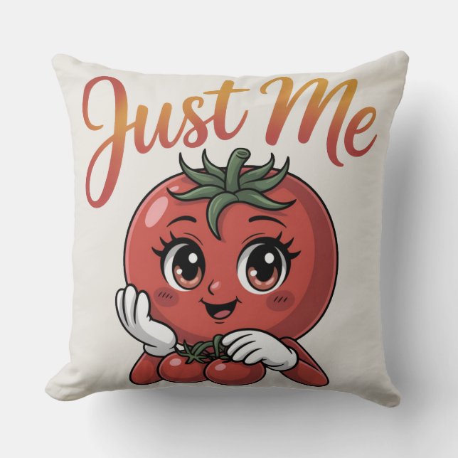 Just Me Tomato Cushion (Front)