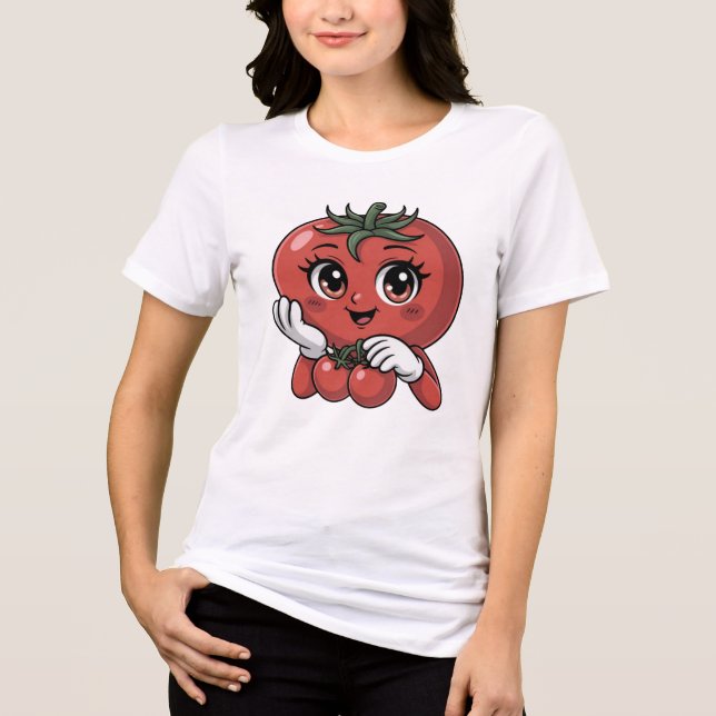 Just Me Tomato Tri-Blend Shirt (Front)