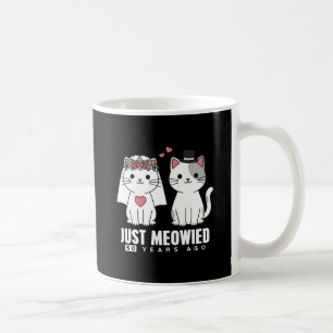 Just Meowied 50 Years Ago - Cat Anniversary Mug
