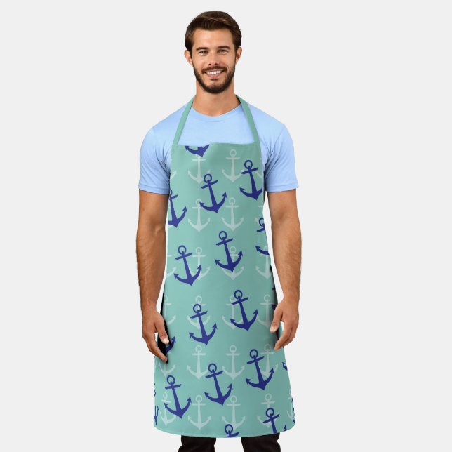 Just More Nautical Series Design 6  Apron (Worn)