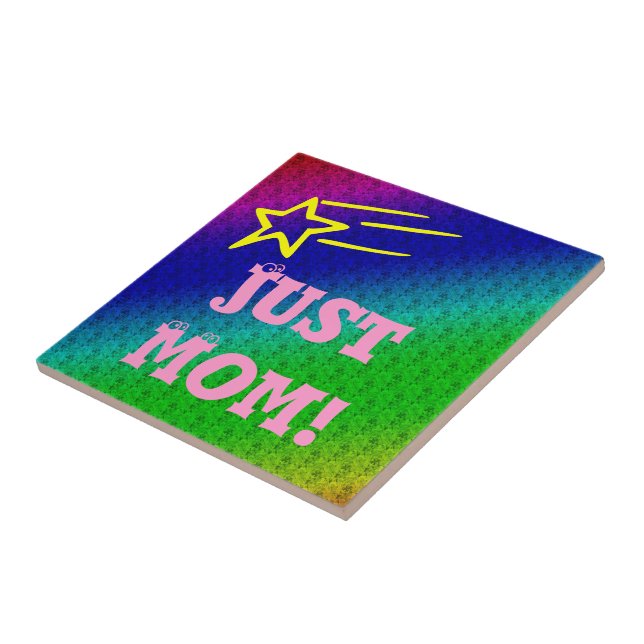 Just Mum Superstar Ceramic Tile (Side)