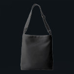 Just My Colour Jet Black  Crossbody Bag<br><div class="desc">Style: All-Over-Print Cross Body Bag, Medium The classic tote with a modern twist: all-over-print allows for 100% customisation, bringing the basic tote to the next level. Your next shopping trip just got a little more earth-friendly and a lot more stylish! Dimensions: 16"l x 16"w; Strap: 43"l (fully extended) Material: Exterior:...</div>