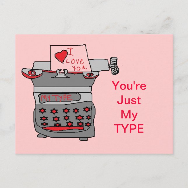 Just My Type Card (Front)