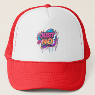 Just No – Graffiti Pop Streetwear Trucker Hat
