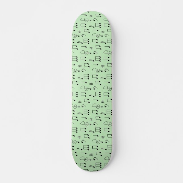 Just Noted Green Skateboard (Front)