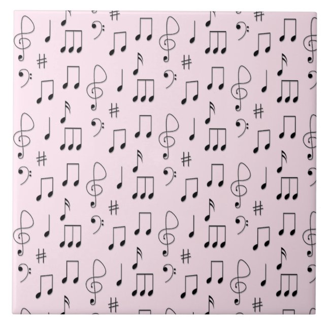 Just Noted Pink Ceramic Tile (Front)