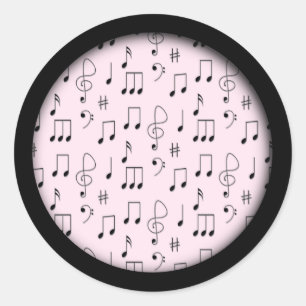 Just Noted Pink Classic Round Sticker