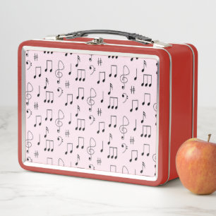 Just Noted Pink Metal Lunch Box
