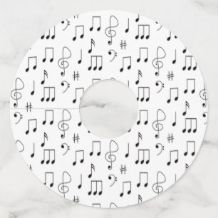 Just Noted White Wine Glass Tag