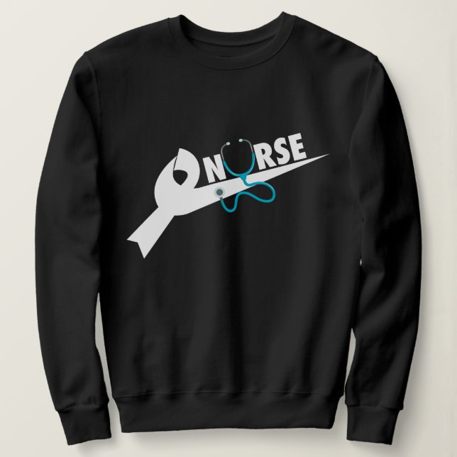 Just Nurse Stethoscope Bow Shirt, Gift for Nurse,  Sweatshirt (Design Front)