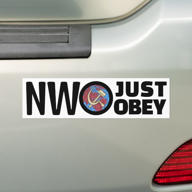 Just Obey Bumper Sticker (On Car)