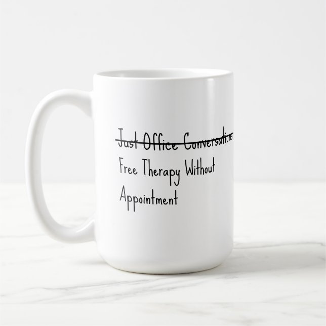 Just office conversations coffee mug (Left)