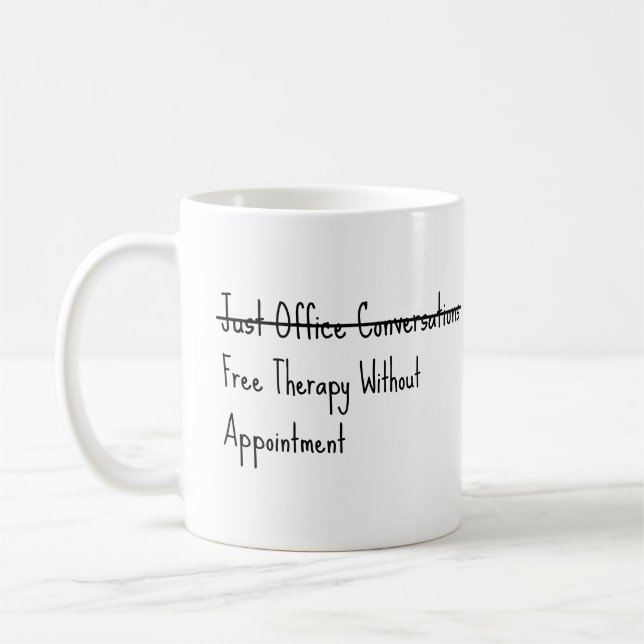 Just office conversations coffee mug (Left)