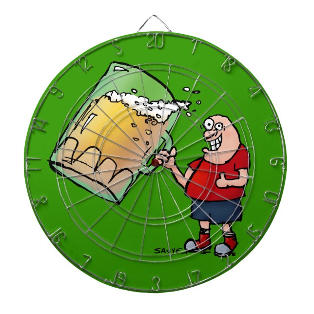 Just One BIG Beer Guy Dartboard (Front)