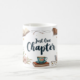Just One Chapter – Cozy Boho Floral Book Lover Coffee Mug