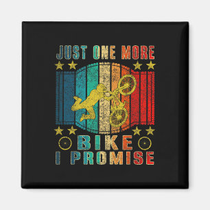 Just One More Bike Funny Vintage Mountain Biking Magnet