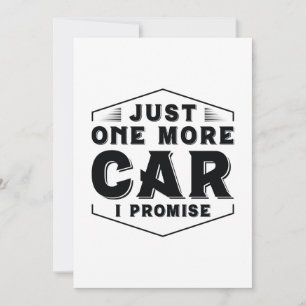 Just One More Car Thank You Card