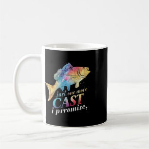 Just One More Cast I Promise Fishing Angler Gifts Coffee Mug