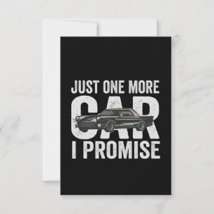 Just one More Cat I Promise Funny Auto Mechanic Thank You Card