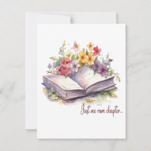 Just One More Chapter- Book Lover Card