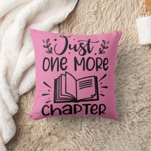 Just One More Chapter Book Lover Cushion