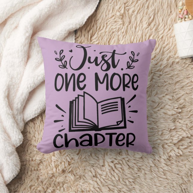 Just One More Chapter Book Lover Cushion (Blanket)