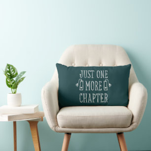 Just One More Chapter Book Lover Lumbar Cushion