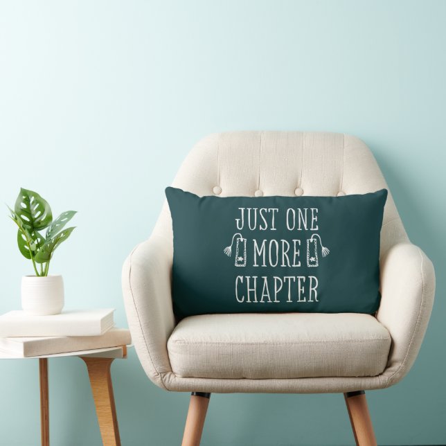 Just One More Chapter Book Lover Lumbar Cushion (Chair)