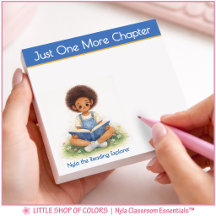 Just One More Chapter Book Lover Notes
